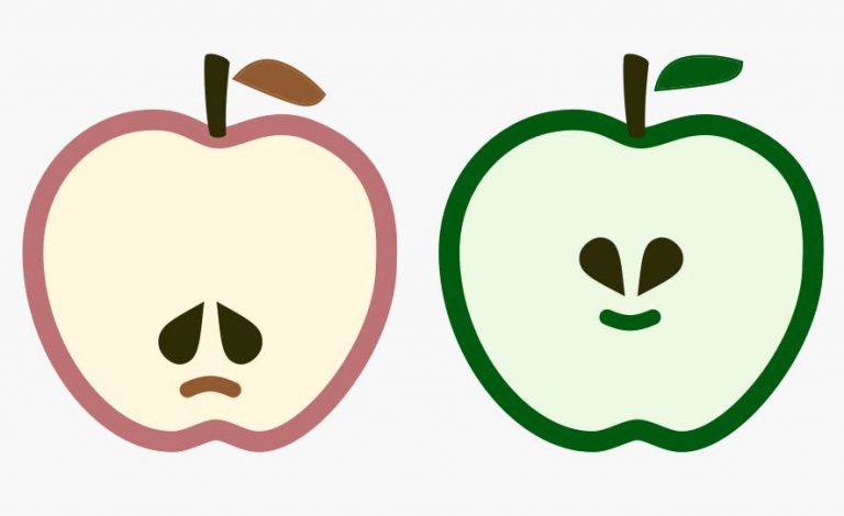 Apple — happy or sad